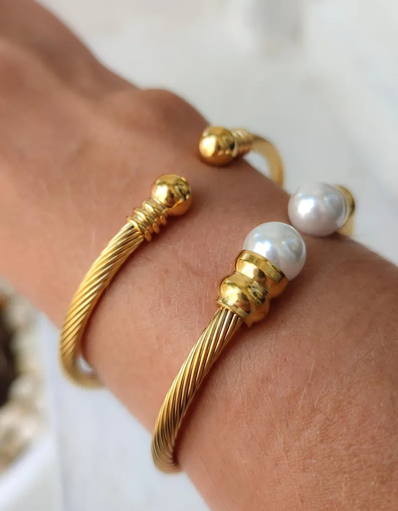 Gold Bangle Bracelets, Wide Cuff Bracelet, Gold Cuff Bracelet, Gifts for Her, Gold Bangle, Stack ... | Etsy (US)