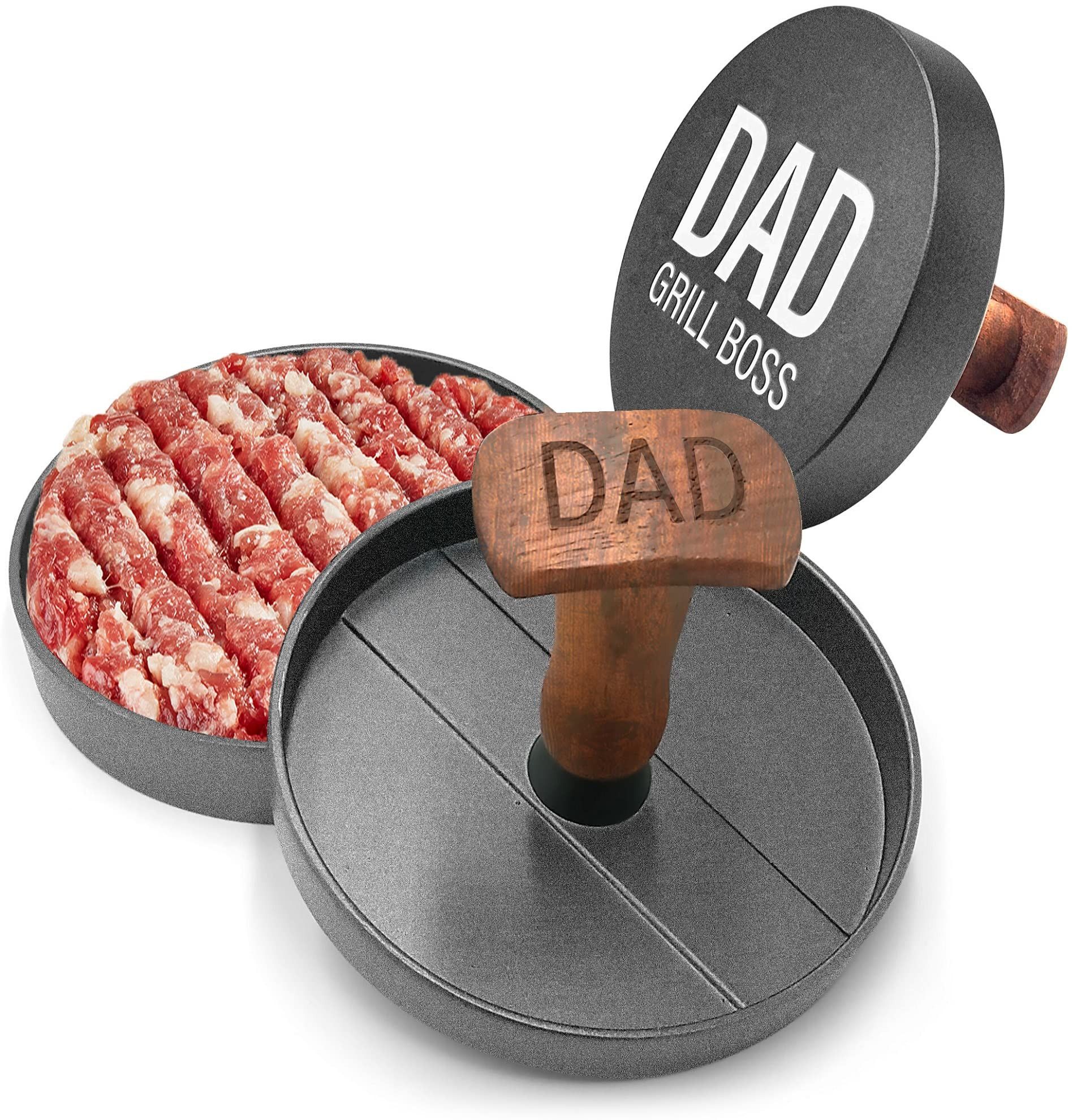 GALVANOX Grilling Gift for Dad, Non-Stick Hamburger Press Patty Maker, Aluminum BBQ Burger Mold ... | Amazon (US)