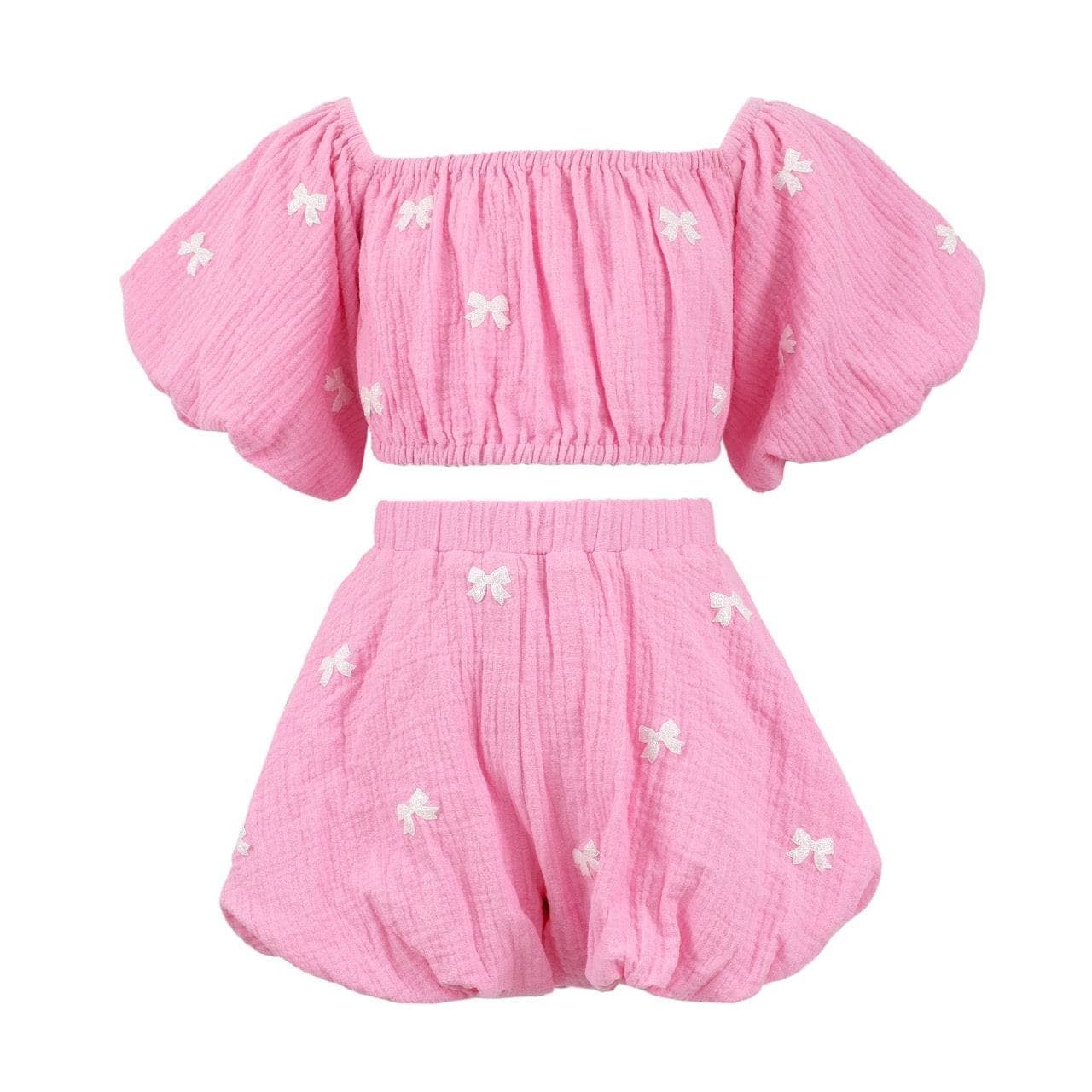 Pink Hailey Bow Set | Lola + The Boys