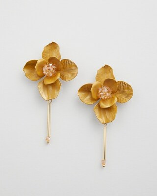 Yellow Flower Drop Earrings | Chico's