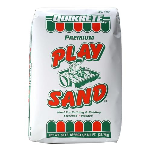 Quikrete Sandbox Play Sand – Outdoor Kids Filtered Playsand for Sand Box – Screened, Washed and Dried Tan Color - 50 Pounds | Amazon (US)