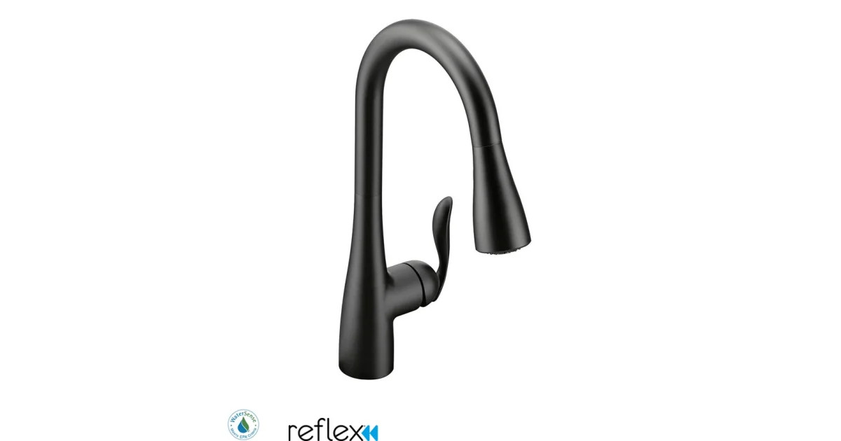 Moen 7594BL Arbor Single Handle Pulldown Spray | Build.com | Build.com, Inc.