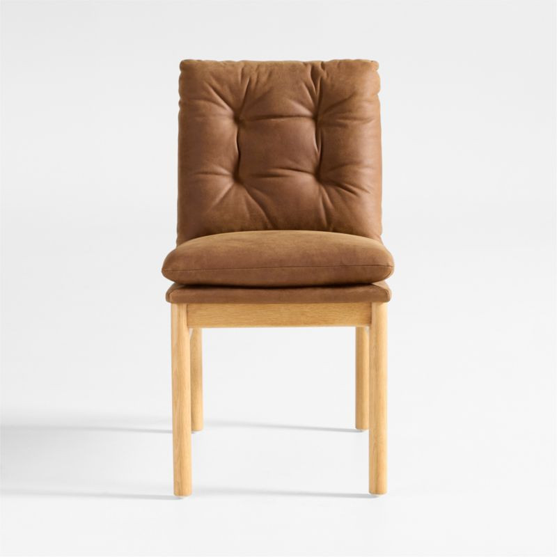 Henning Leather Dining Side Chair | Crate & Barrel | Crate & Barrel