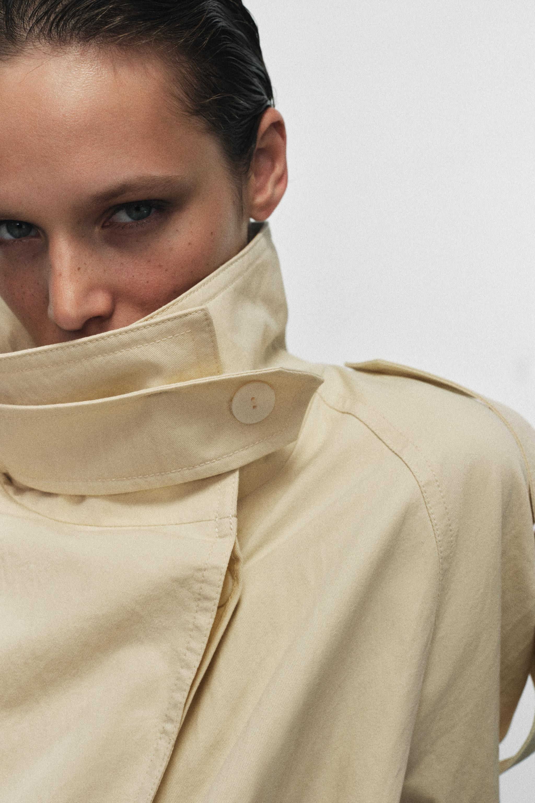 ZW COLLECTION HIGH NECK TRENCH COAT | Zara UK