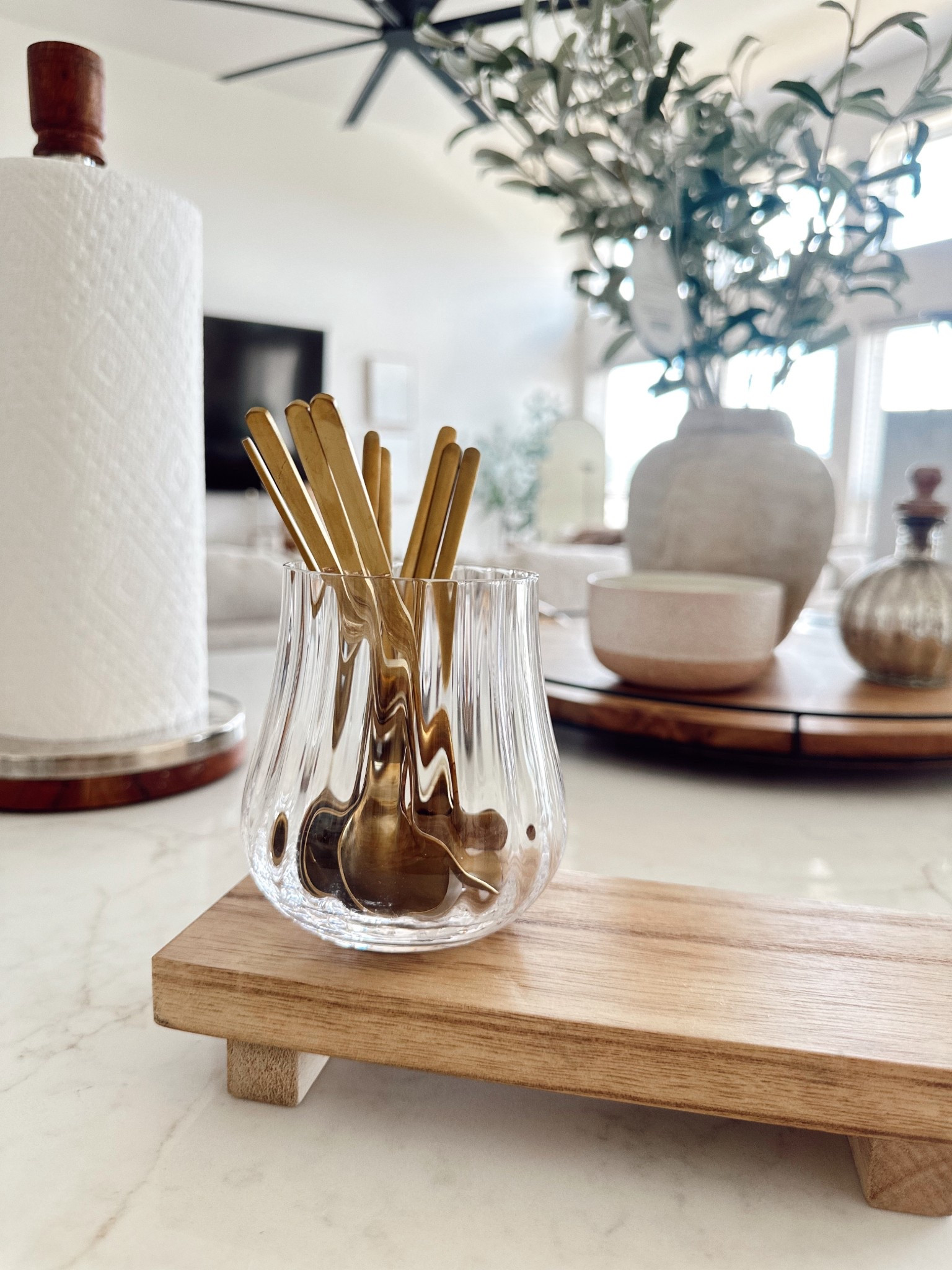 Using a glass “wine glass” for my coffee stirring spoons 🌼✨☕️

#LTKFamily #LTKHome #LTKSeasonal