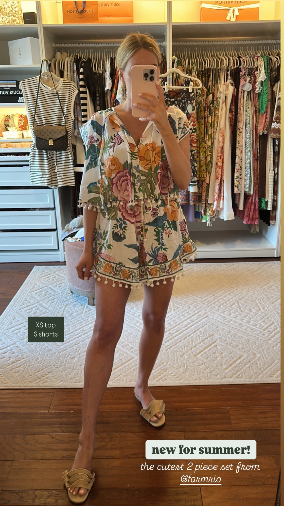 Perfect for summer, vacay, swim coverup! Sizing is true. XS top, S shorts. 