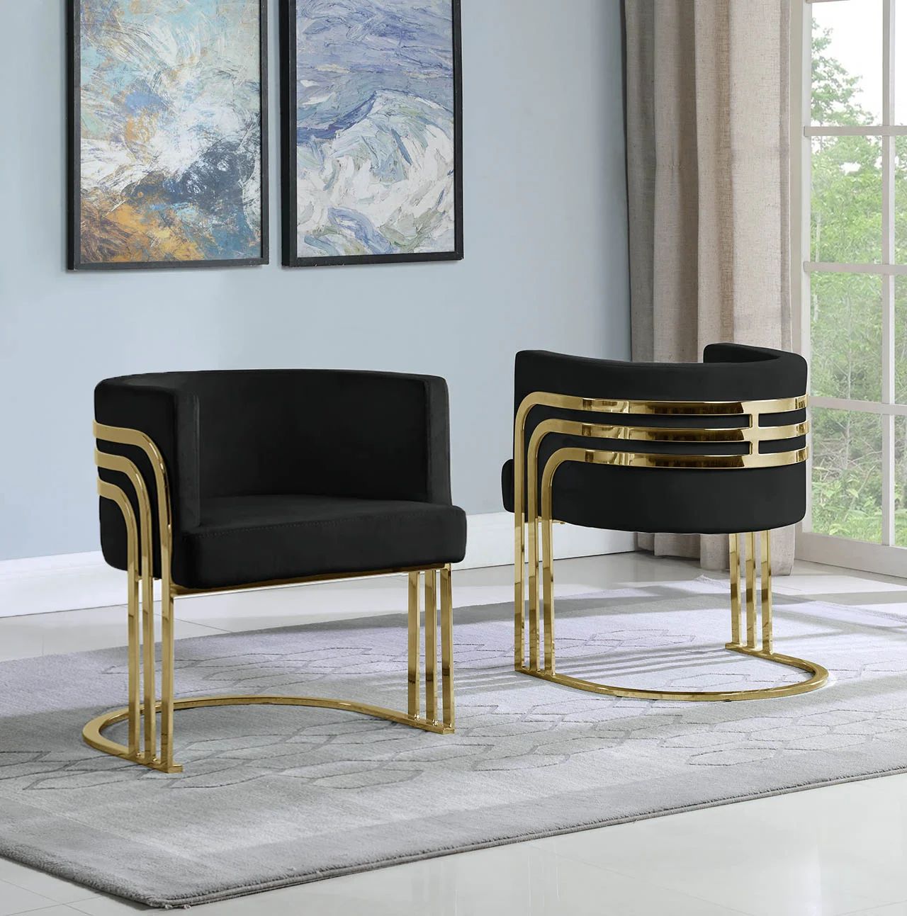 Amit 25'' Wide Velvet Barrel Chair | Wayfair North America