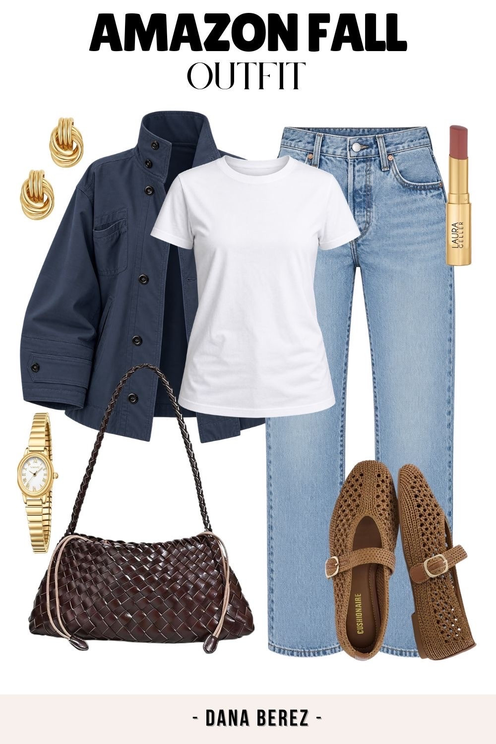 The kind of fall outfit I’ll never get tired of 🤎 Easy denim, a classic white tee, lightweight jacket and the cutest woven accessories.

Amazon fall outfit, Amazon fashion, casual fall outfit, denim outfit, fall jacket, Mary Jane flats, woven handbag, midsize fashion, size 12/14 outfit

#LTKootd #LTKSeasonal #LTKTall