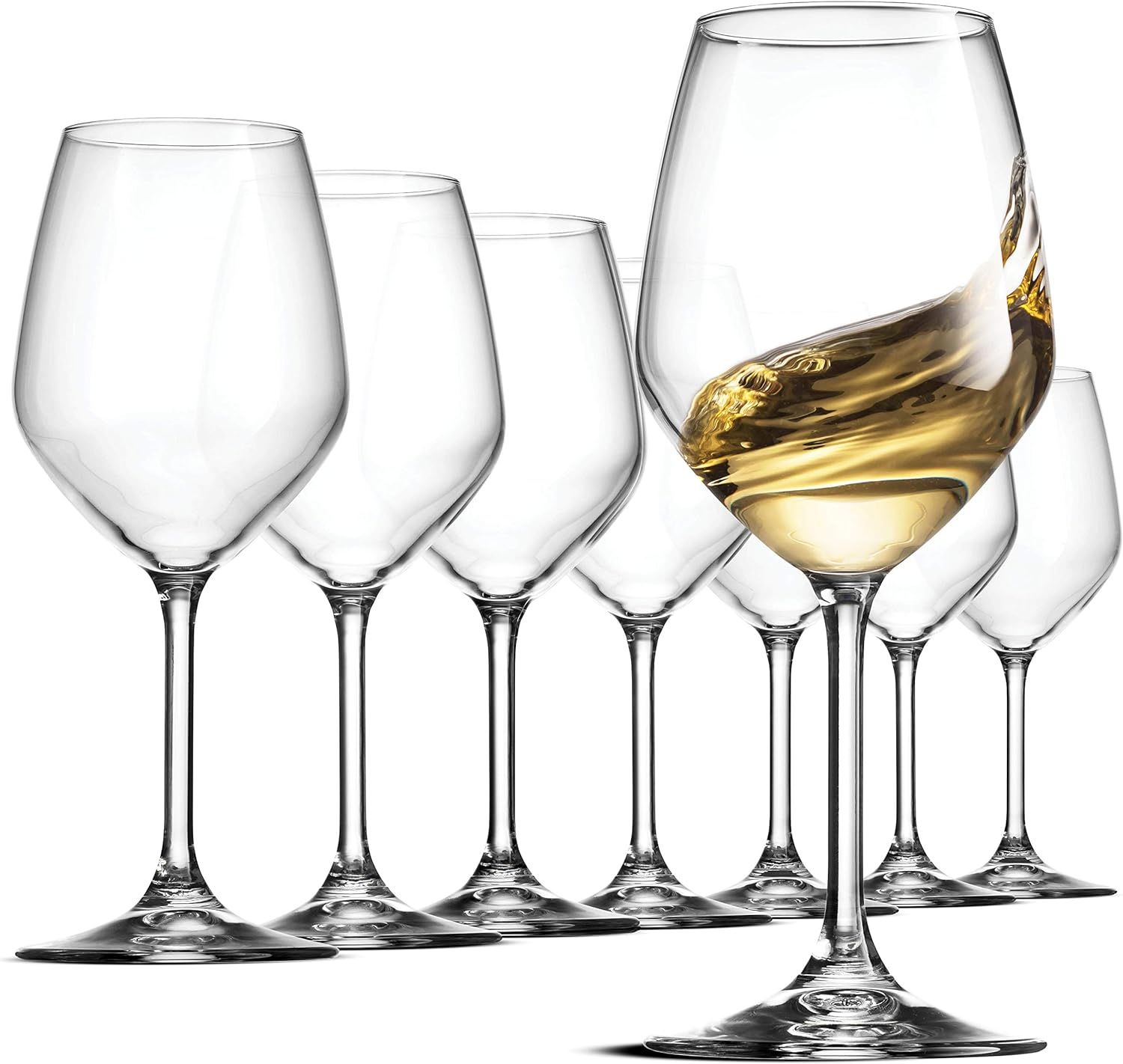 Bormioli Rocco Glass, Drinking Cup, Wine Glasses, 14 Ounces. Laser-Cut Rim For Wine Tasting, Eleg... | Amazon (US)
