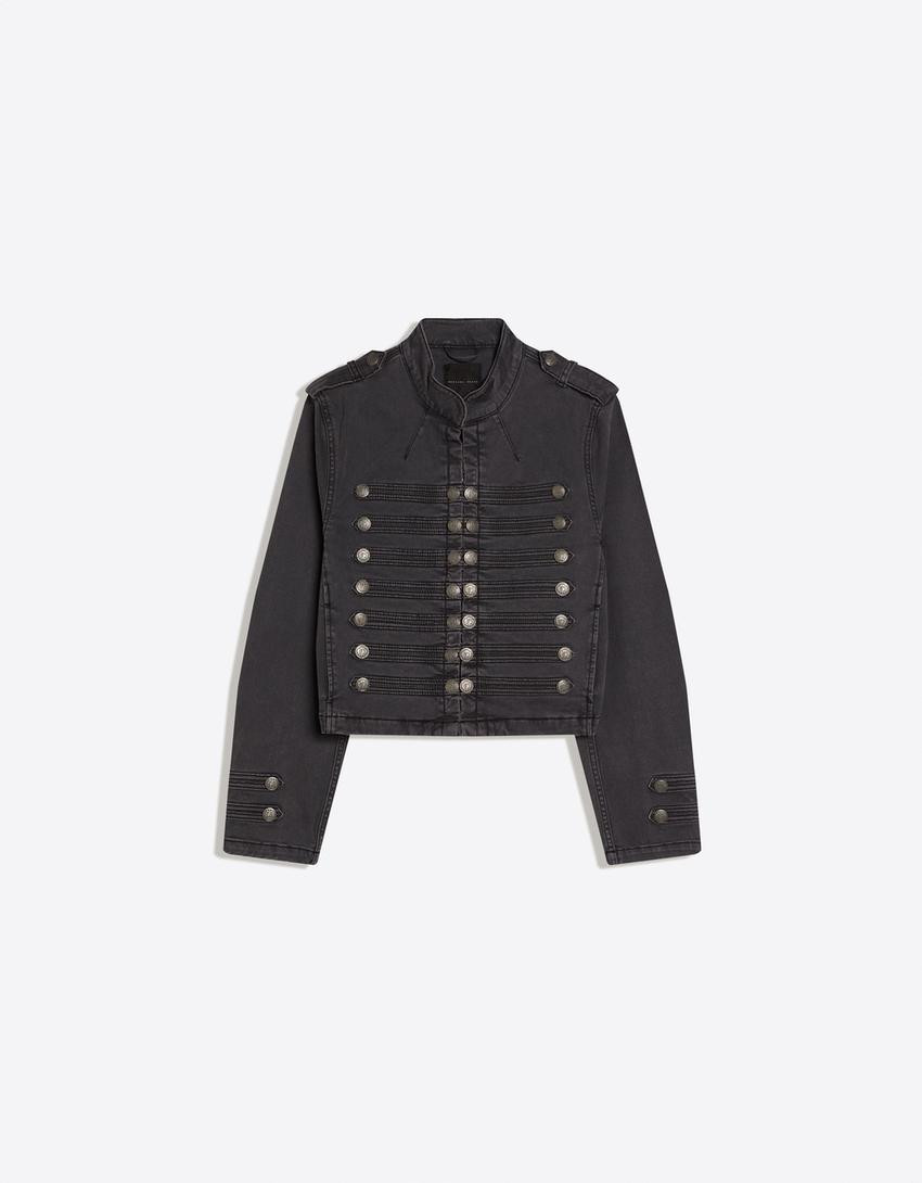 BUTTONED JACKET - Trousers - Women | Bershka UK