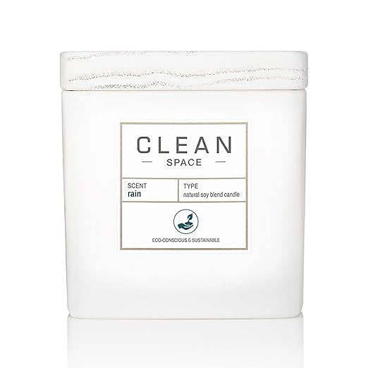 CLEAN SPACE Candle | Natural Soy Blend Scented Candle | Premium Non-Toxic Candle Made with Sustai... | Amazon (US)