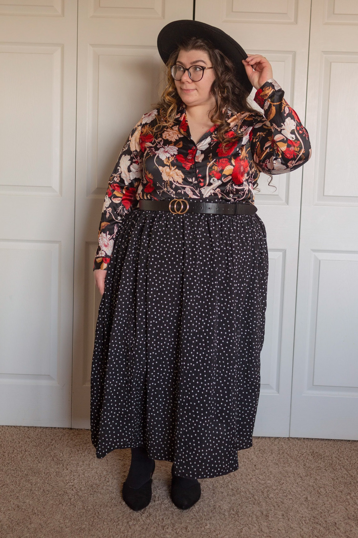 Plus size notched collar pattern mixing outfit 

#LTKSeasonal #LTKcurves #LTKstyletip