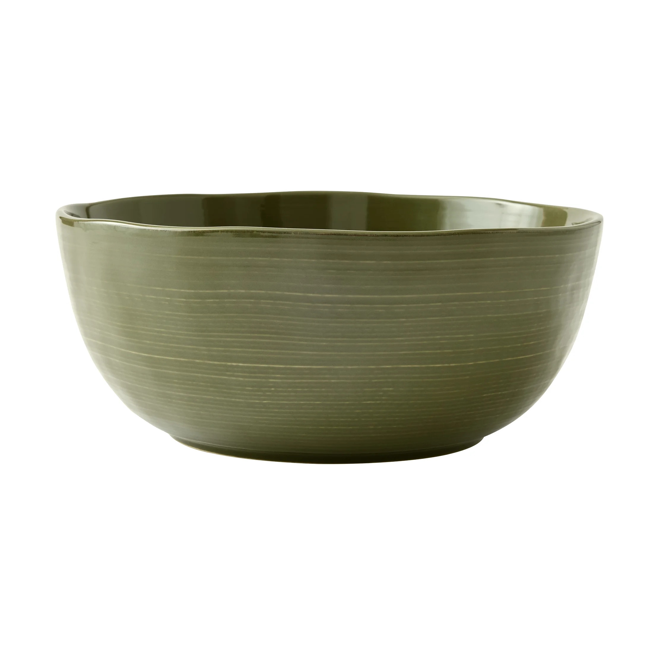 Better Homes & Gardens Artisan Green Stoneware Serving Bowl, 10" | Walmart (US)