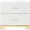 odessa white gloss nightstand | CB2