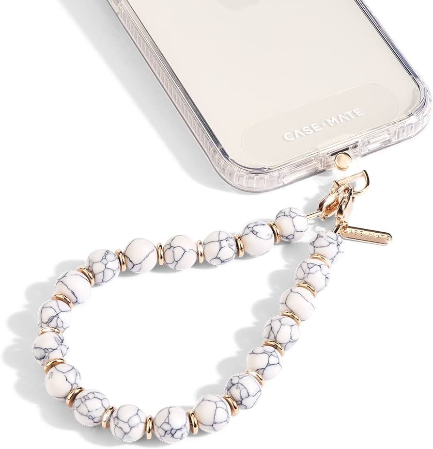 Case-Mate Phone Charm with Beaded Marble - Detachable Phone Lanyard - Hands-Free Wrist Strap - Ad... | Amazon (US)