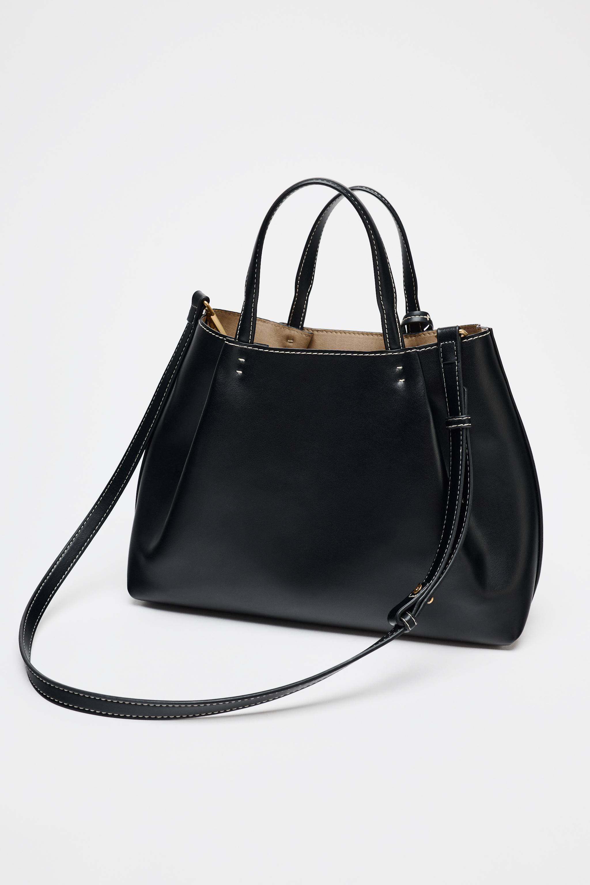 TOPSTITCHED CITY BAG | Zara US