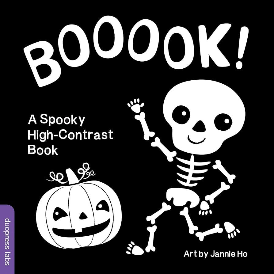 Booook! A Spooky High-Contrast Book: A High-Contrast Board Book that Helps Visual Development in ... | Amazon (US)