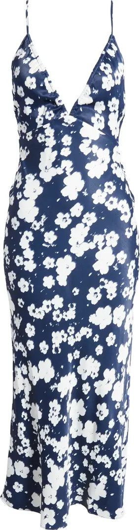 Floral Print Linen Slipdress | Nordstrom