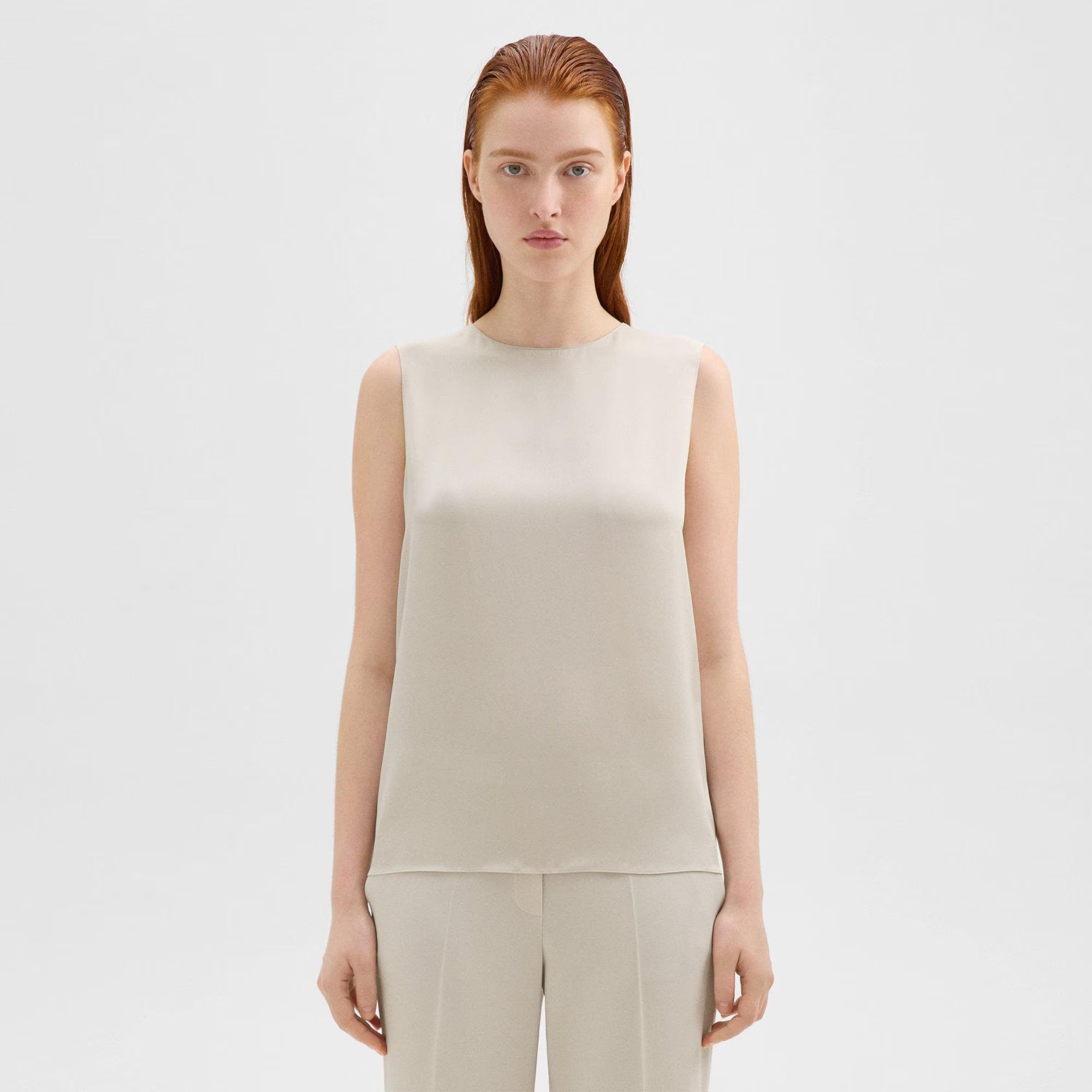 Silk Georgette Shell Top | Theory | Theory UK