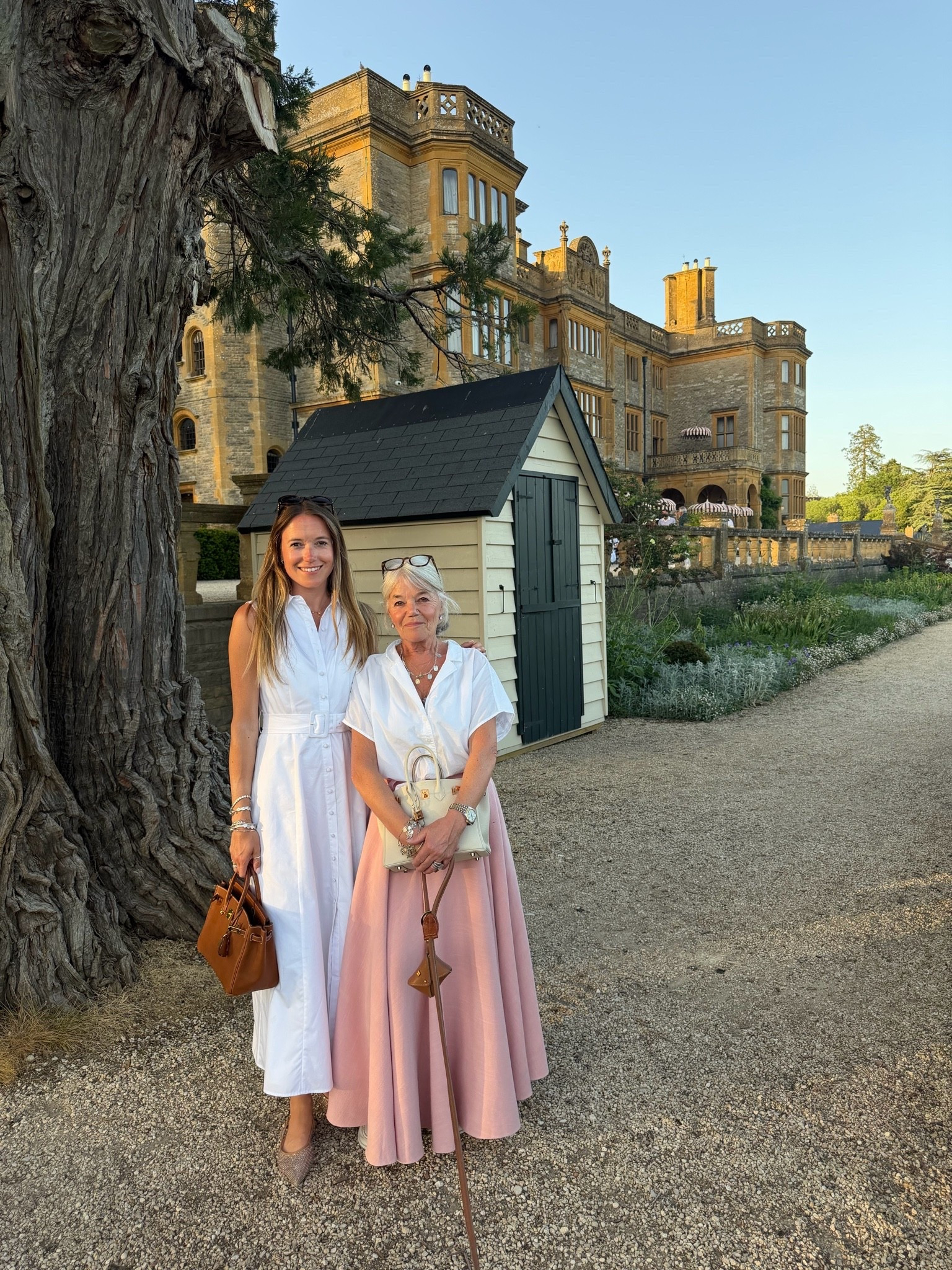 Summer outfit inspo 

Wearing a gorgeous sleeveless white shirt dress and sparkly ballet flats and mum had the stunning pink linen skirt 💗

#LTKsummer #LTKstyletip #LTKdresses