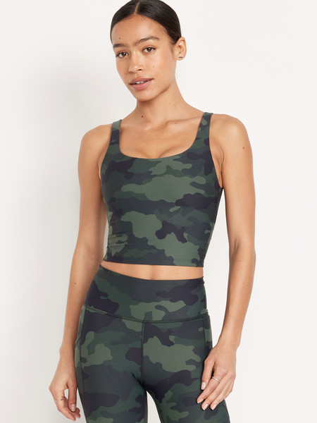 Light Support PowerSoft Longline Sports Bra | Old Navy (US)