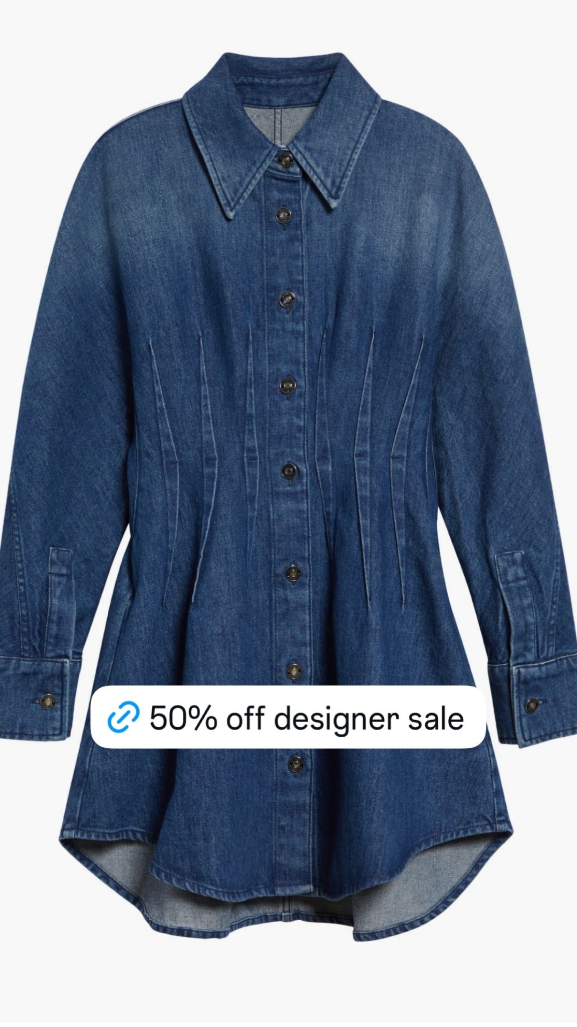 Sale alert on the Long Sleeve Denim Cocoon Mini Shirtdress by Givenchy

#classicstyle
#denimdress
#shortdress
#summerdress
#designerdress

#LTKfoodie #LTKootd #LTKgrwm