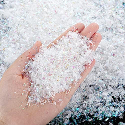 Christmas Artificial Flake Fake Snow Twinkles Fake Snow Powder Filler Xmas Snow Decoration Craft ... | Amazon (US)