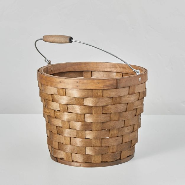 Wood Harvest Basket Brown - Hearth & Hand™ with Magnolia | Target