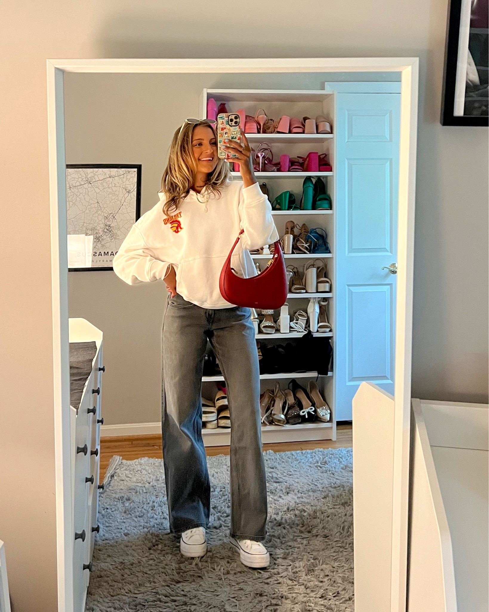 college game day / back to school outfits from Hollister new campus collection! 🏈🍂 just in time for football season. 

wearing a size XS in hoodie and a 000R in straight leg jeans 