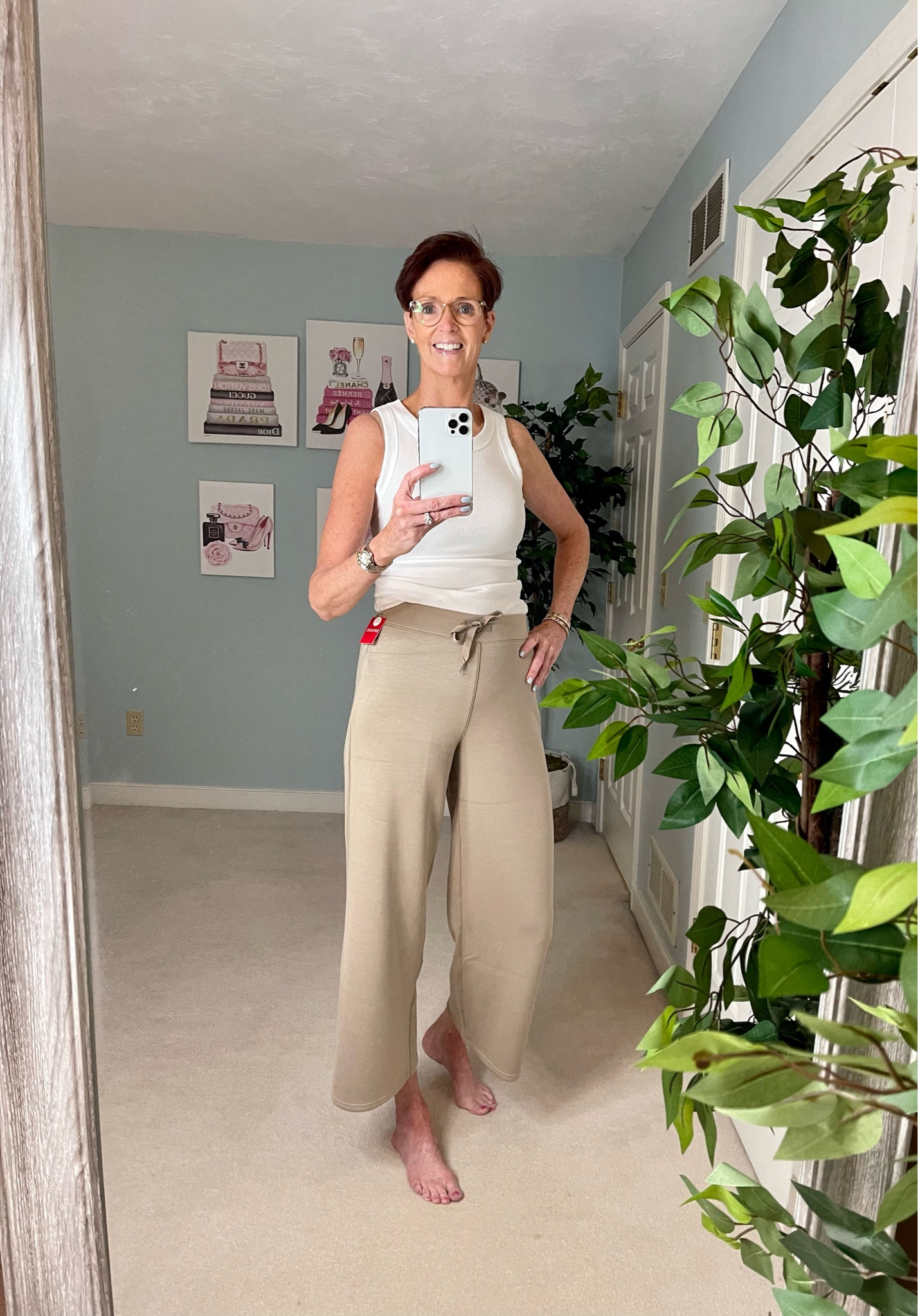 I adore my Spanx air essentials wide leg pants so I had to get the crop version for spring and summer!

#LTKFind #LTKstyletip