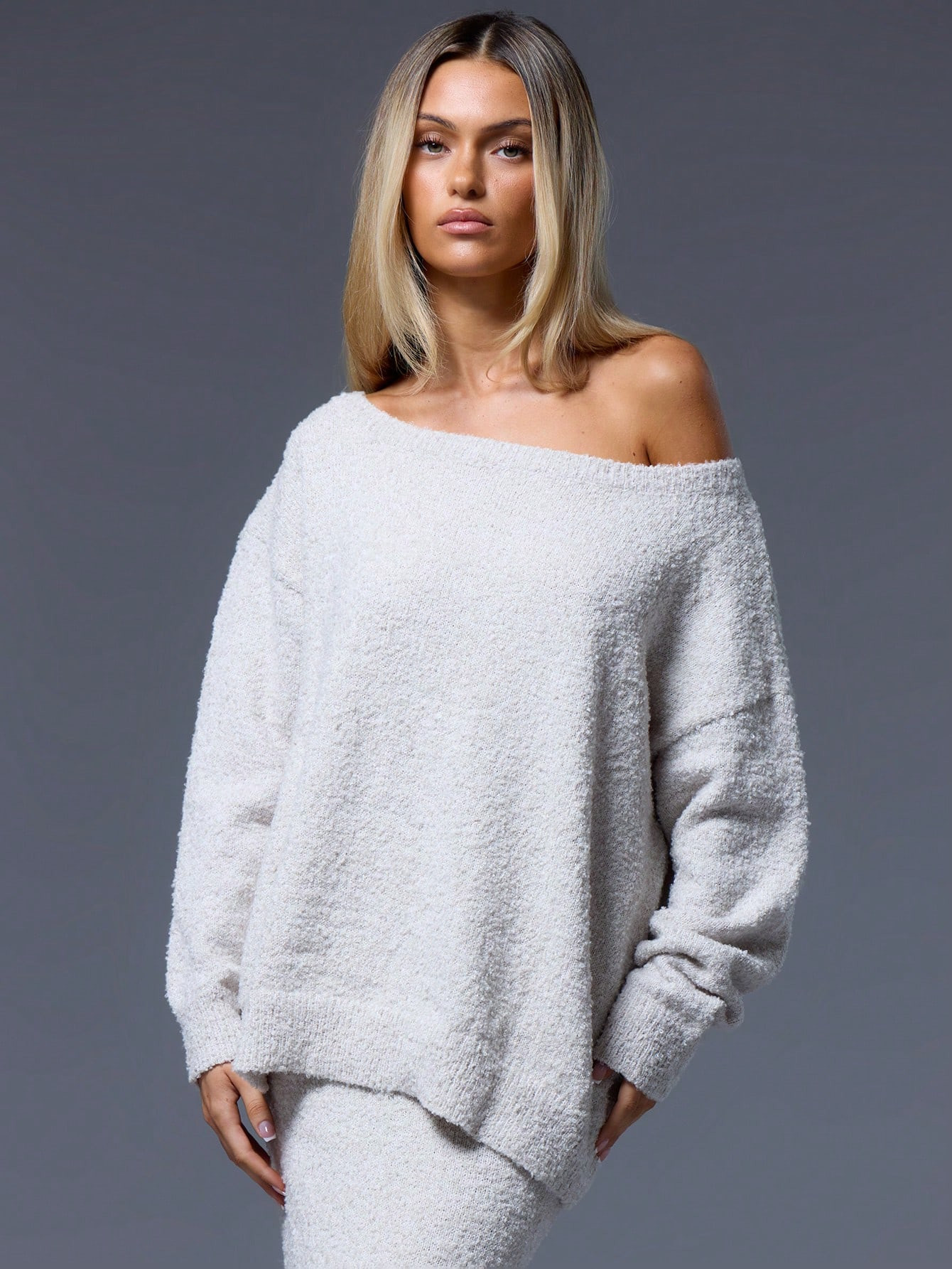 MUSERA Off The Shoulder Knit Jumper | SHEIN USA | SHEIN