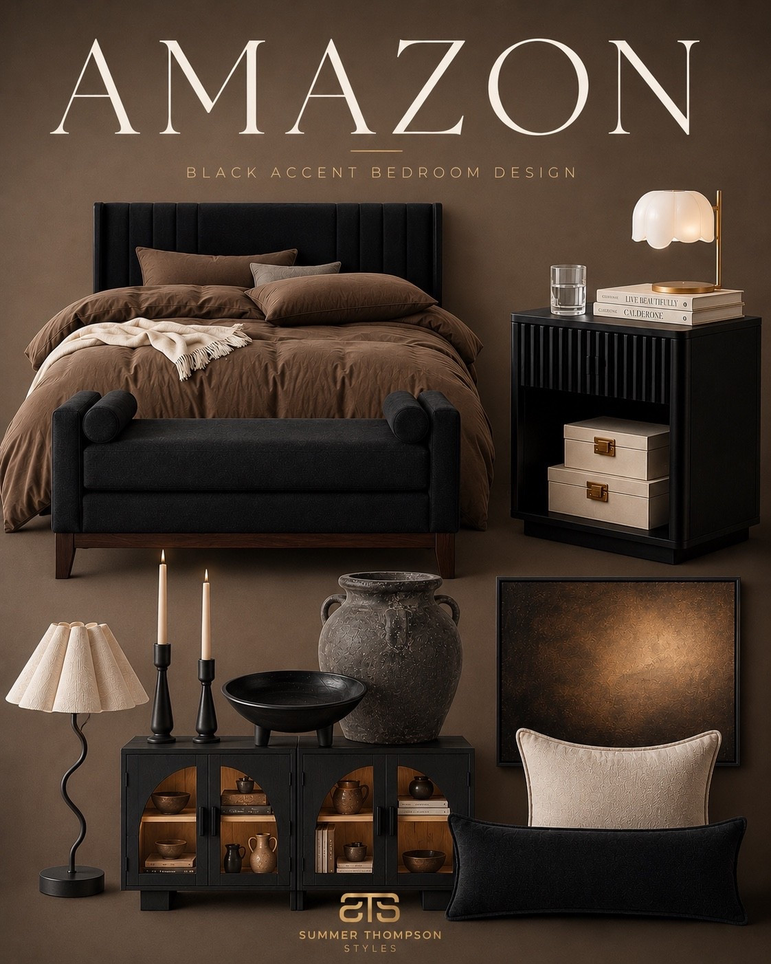 Black accents + warm neutrals = the bedroom refresh you didn't know you needed 🖤🤎 This cozy, sleek look is giving full organic modern bedroom vibes — and every piece is from Amazon. Linked below! 

#OrganicModernBedroom #AmazonBedroomDecor #BlackAndNeutralBedroom #WarmNeutralHome #CozyBedroomAesthetic #BedroomRefresh #AmazonHomeFinds #ModernBedroomDesign #NeutralBedroomDecor #EarthToneHome

Summerthompsonstyles

#LTKHome #LTKSaleAlert
