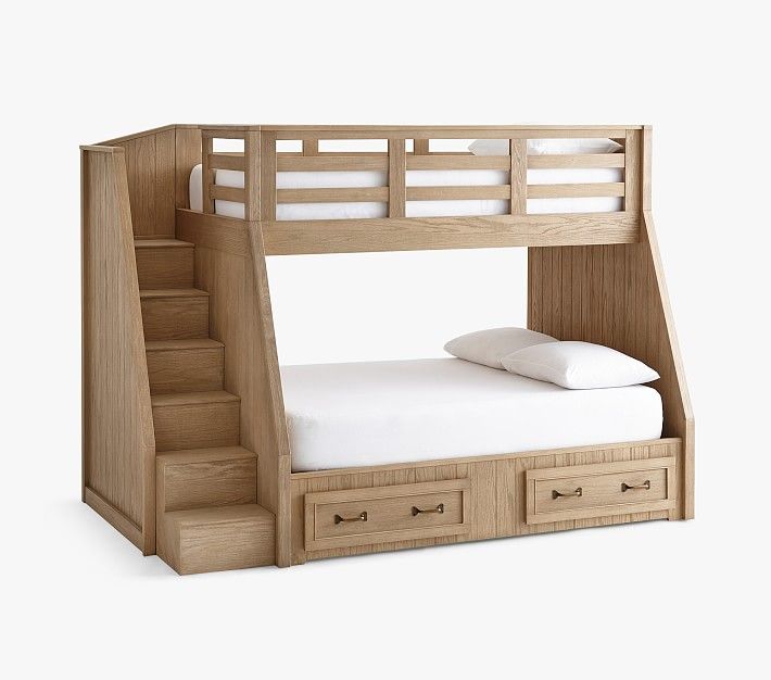 Belden Twin-Over-Full Stair Bunk Bed | Pottery Barn Kids