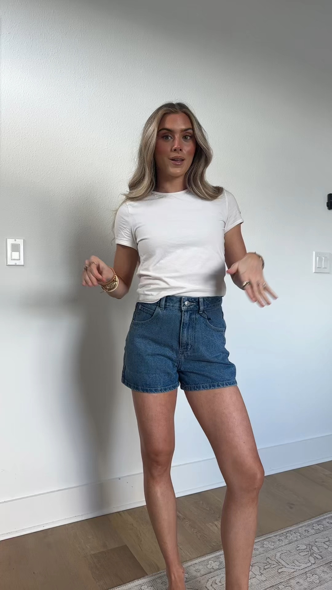 @princesspolly-us Tropica Denim Shorts size 2! DenimOpens a new window Shorts
High waisted
100% cotton
Zip & button fastening
Belt loops at waist
Mid blue wash
Classic five pocket design
Unlined

#LTKootd #LTKdayinmylife #LTKSeasonal