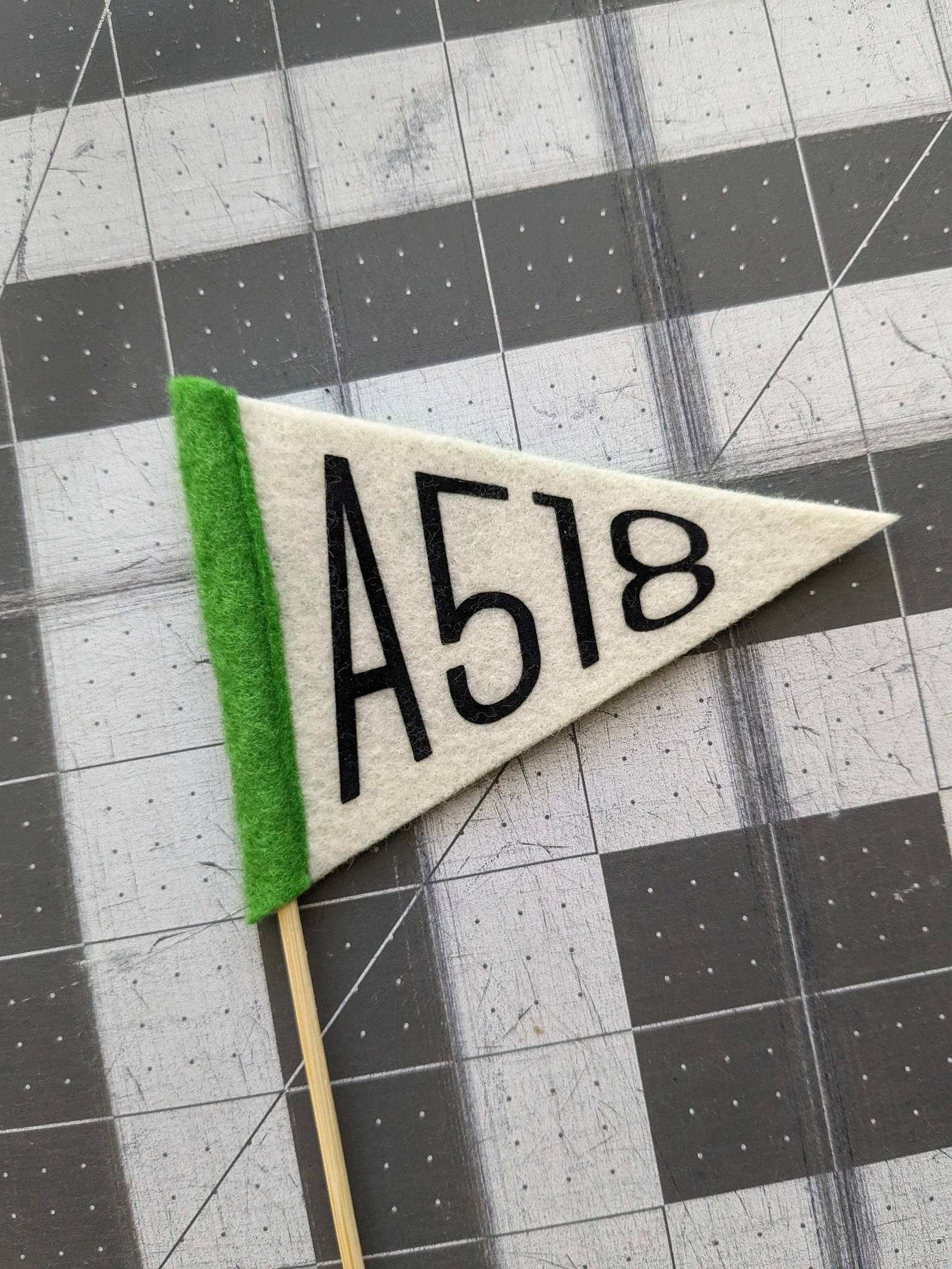 Custom Pennant on a Stick: Felt Personalized Word or Name Mini Pennant, Small Triangle, Photo Pro... | Etsy (US)