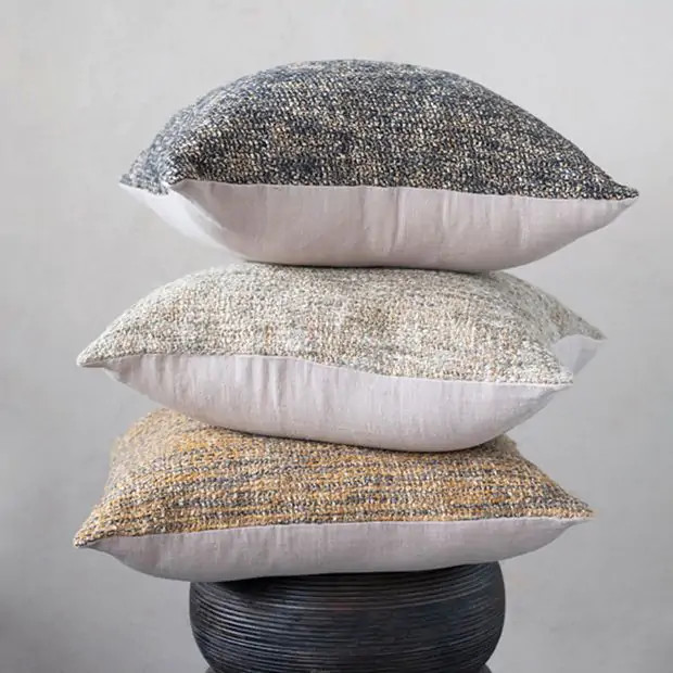 Bouclé Neutral Classics Accent Pillow Collection | Antique Farm House