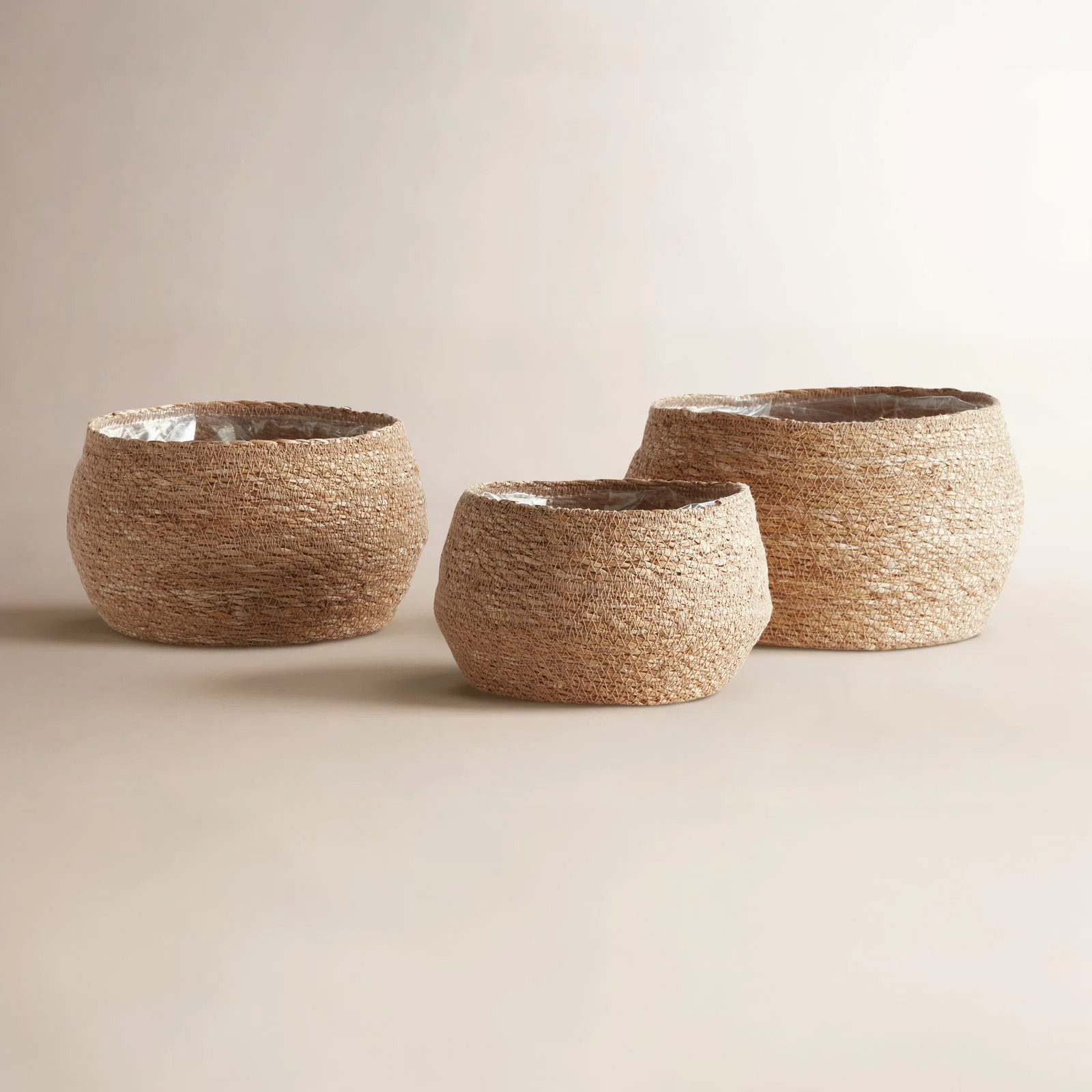 SEAGRASS ROUND TAPERED BASKETS, SET OF 3 | Birch Lane