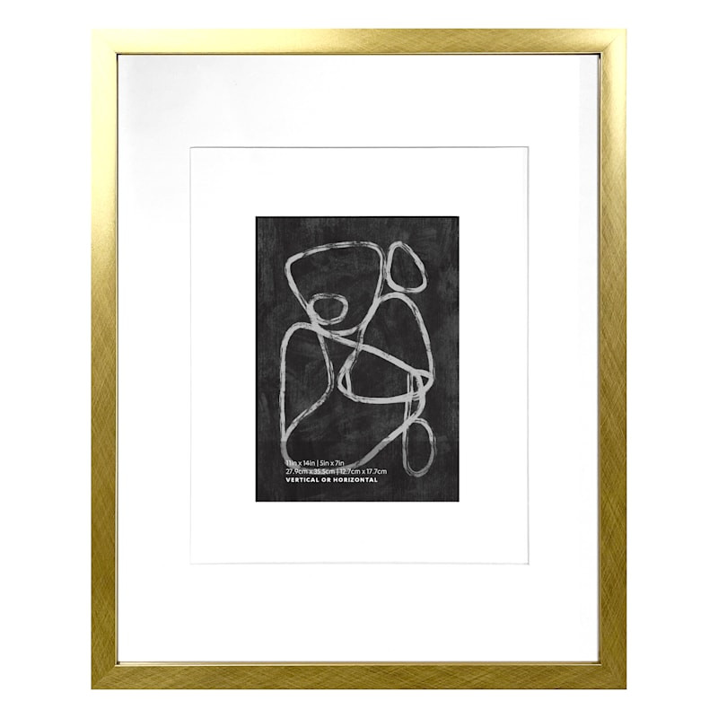 Gold Double Mat Wall Frame, 11x14 | At Home