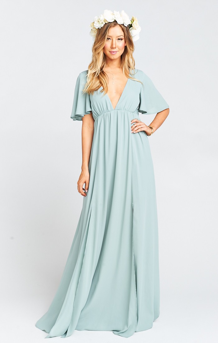 eucalyptus green dress