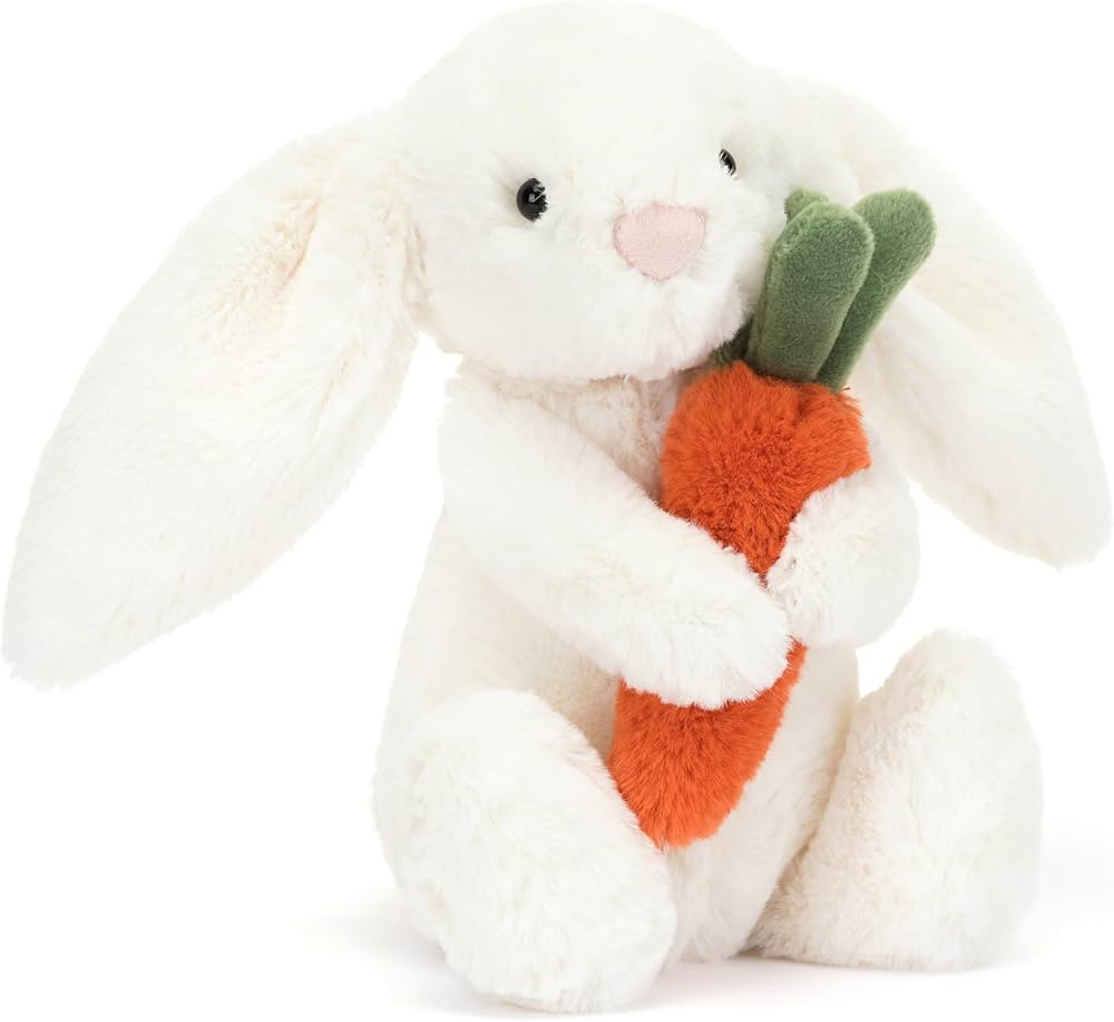 Jellycat Bashful Carrot Bunny Stuffed Animal, Small 7 inches - Rabbit & Bunny Plush Toy - Classic... | Amazon (US)
