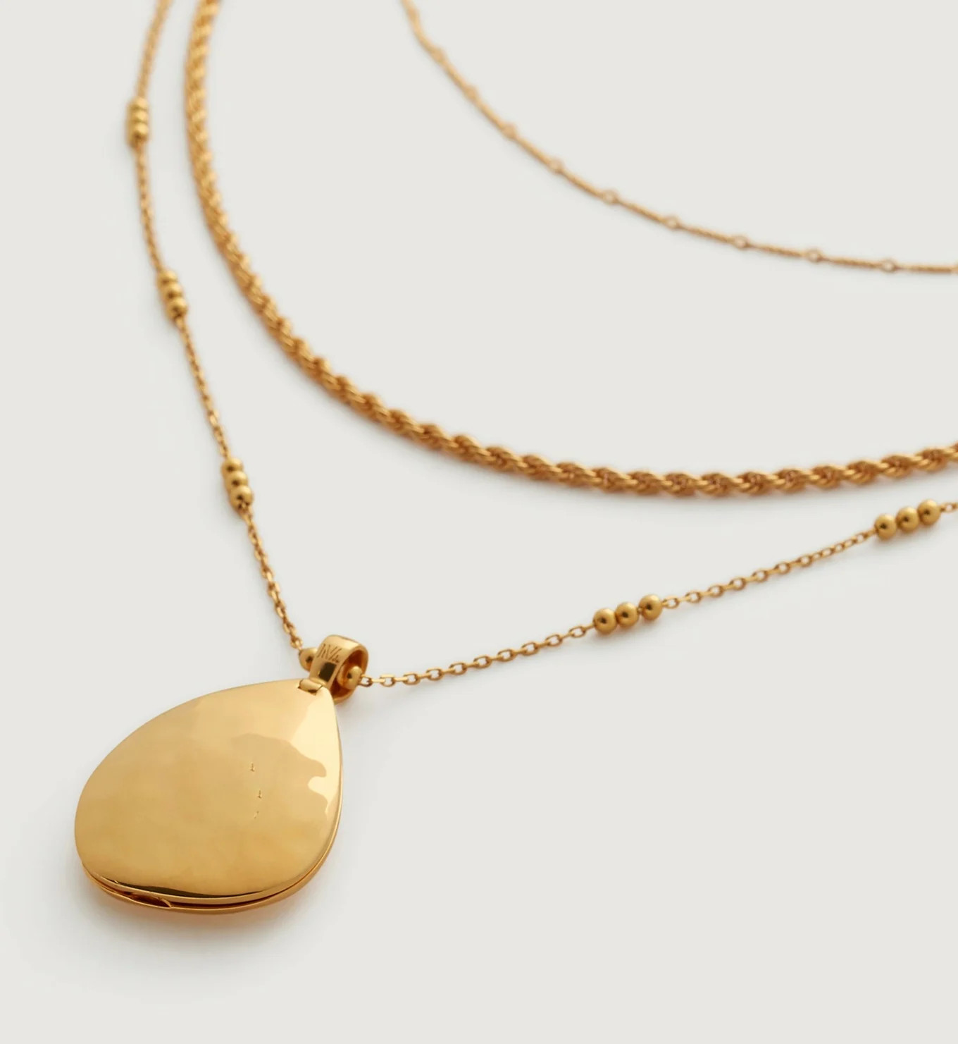 Deia Pebble Rope, Twist and Beaded Chain Necklace Set | Monica Vinader (Global)