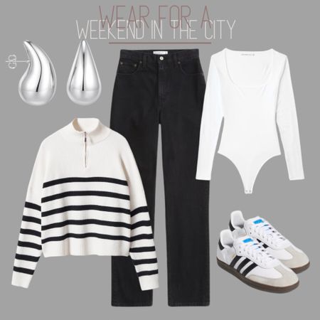 Staple items to have this fall!

#jeans #abercrombie #adidas #samba #bodysuit #stripes #falloutfit #fall #ltkfall 

#LTKSeasonal #LTKGiftGuide #LTKfindsunder100