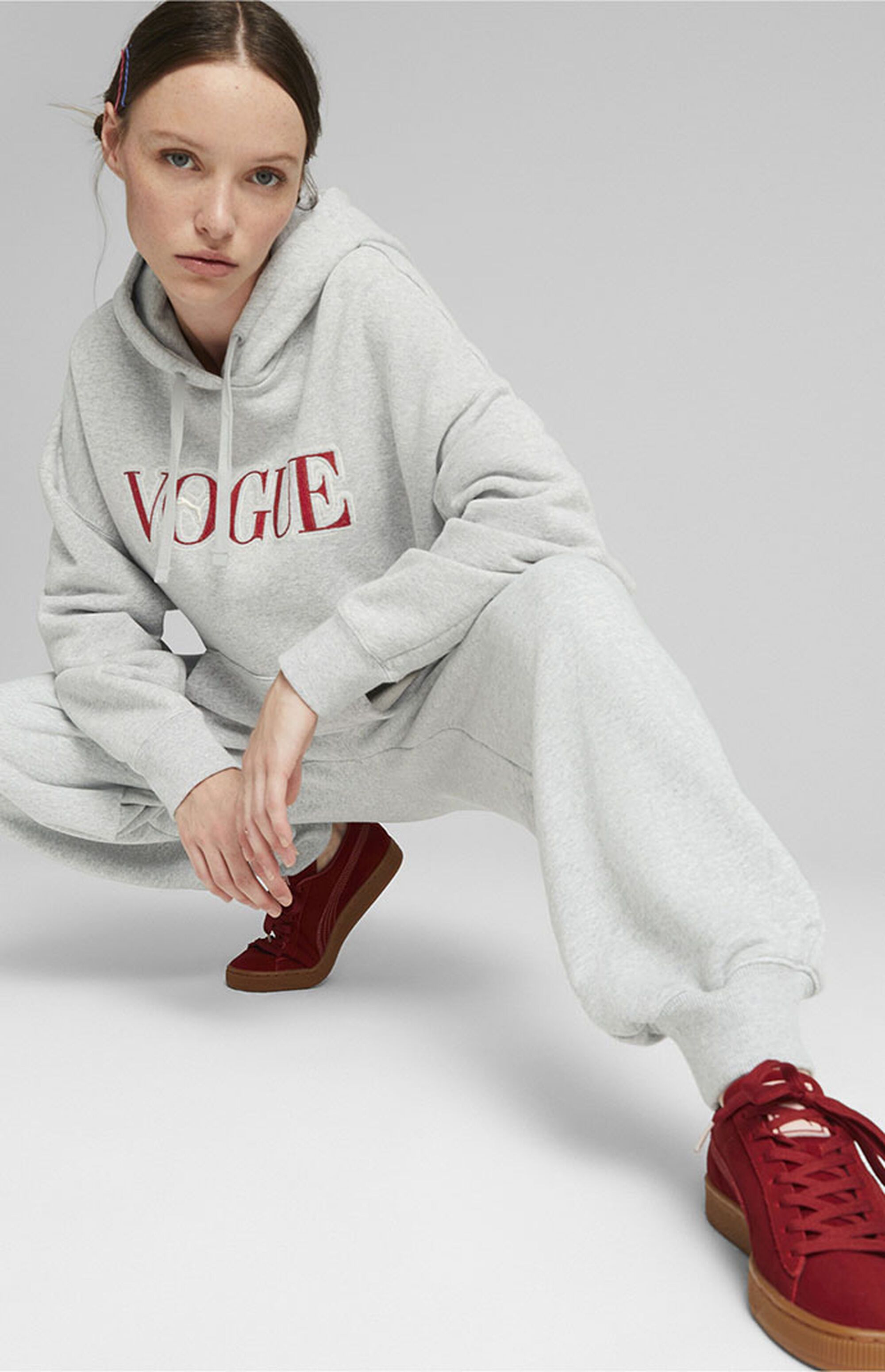 Puma x Vogue Heather Grey Relaxed Sweatpants | PacSun | PacSun