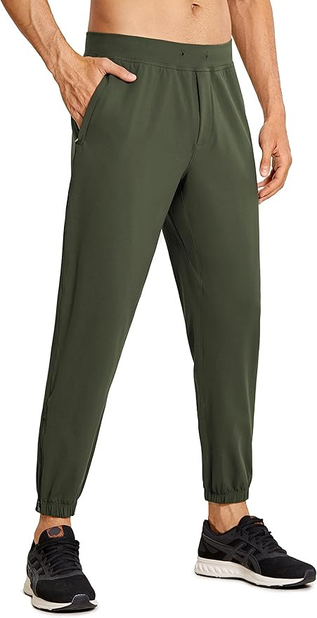 CRZ YOGA Mens 4-Way Stretch Comfy Athletic Pants - Track Hiking Golf Gym Workout Joggers Work Pan... | Amazon (US)