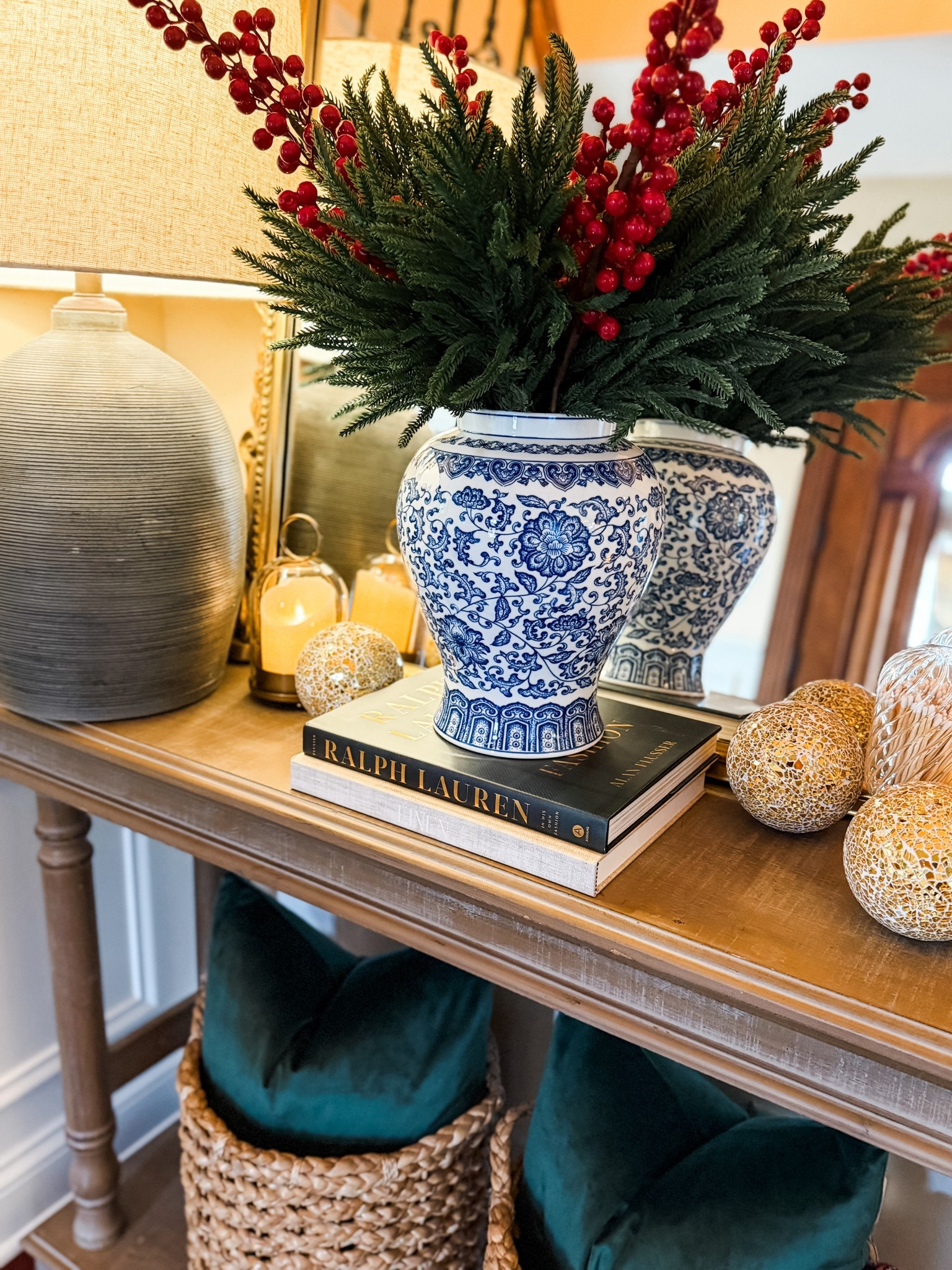 Ralph Lauren Christmas entry table 

#LTKHoliday #LTKSeasonal #LTKHome