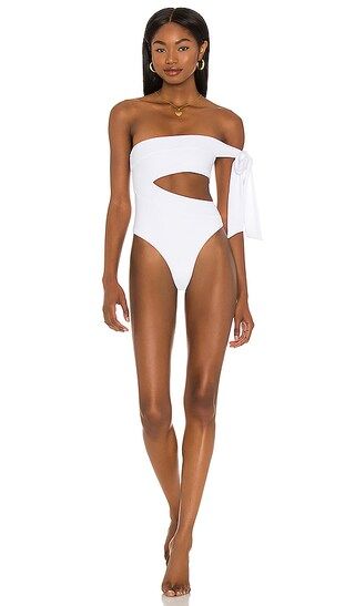 Omnia One Piece | White One Piece Swimsuit | White One Piece Bathing Suit | One Piece Swim 2024 | Revolve Clothing (Global)