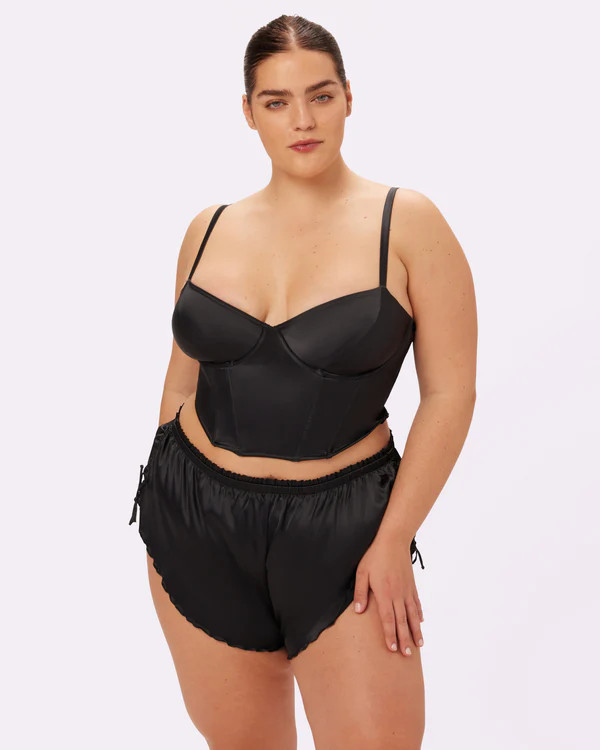 Afterglow Lace-up Corset | Glow Satin (Eightball) | Parade