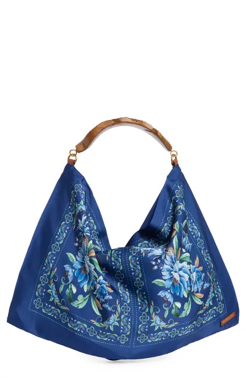 FARM Rio Small Satin Scarf Bag in Blue at Nordstrom | Nordstrom