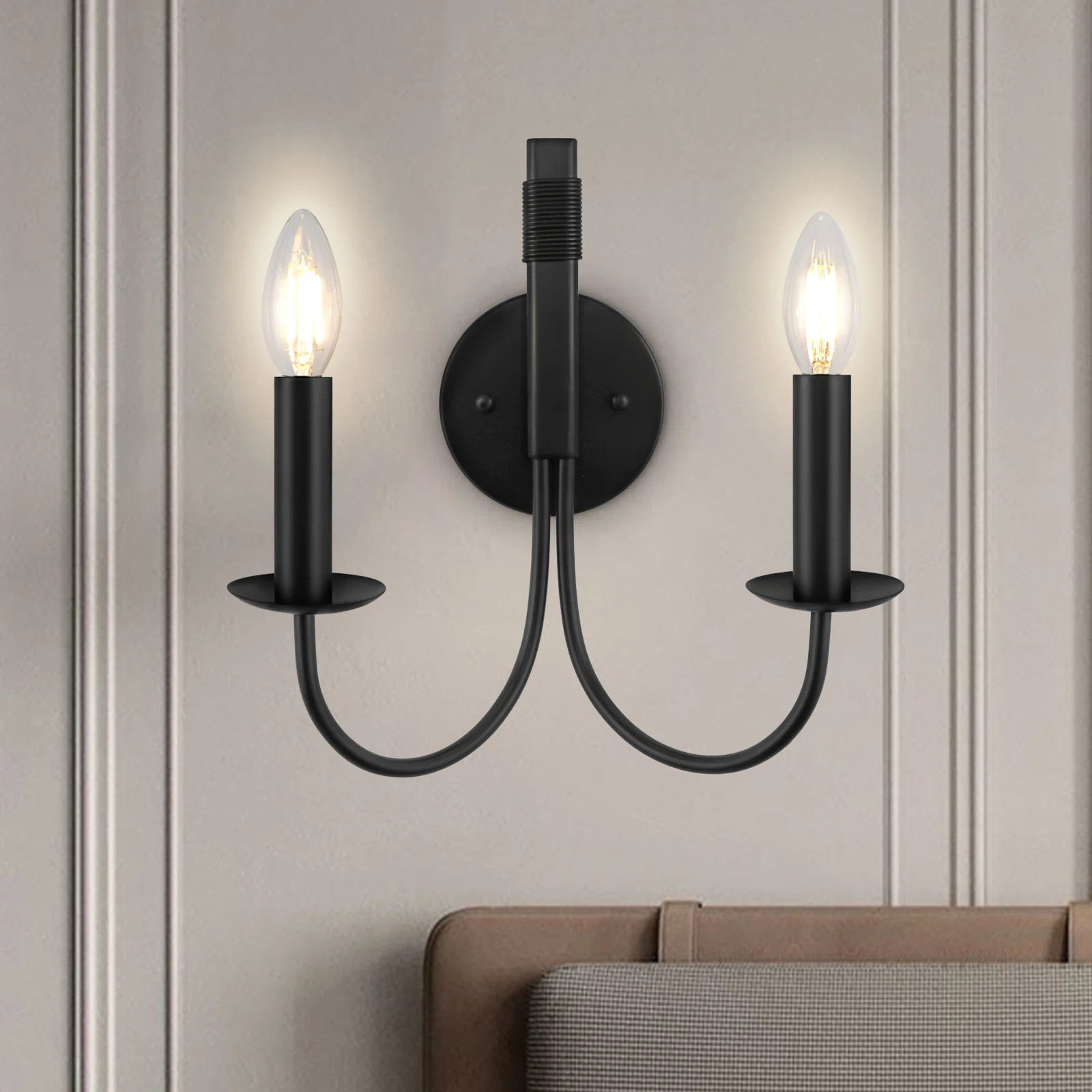 John-Jack Iron Candle Wall Light | Wayfair North America