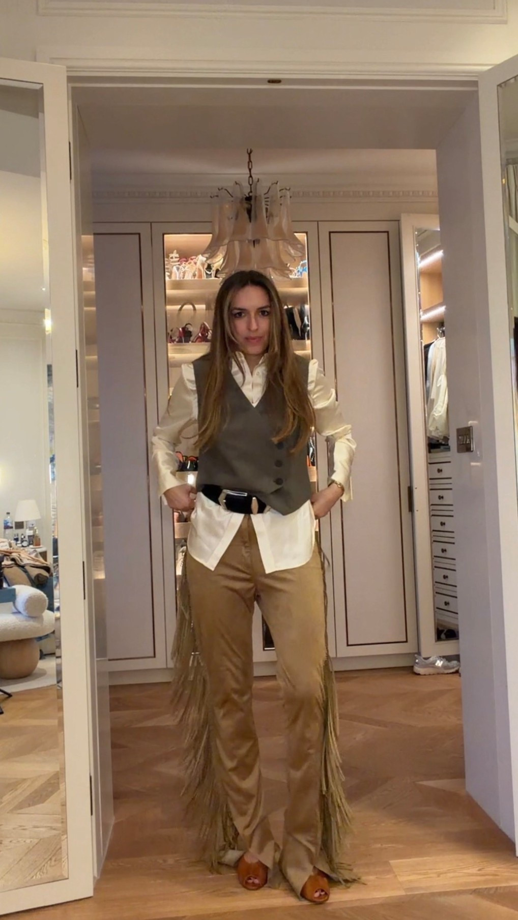 Wild West, fringes trousers in camel 😮‍💨

#LTKeurope #LTKspring #LTKuk